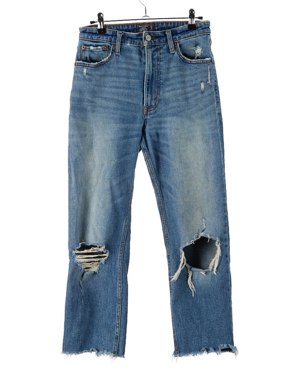 Abercrombie & Fitch Zoe Natural Rise Ankle Straight Jeans Women's 27